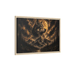 Wolf Moon Framed Canvas Wall Art – Strength, Loyalty & Protection