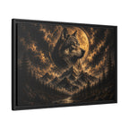 Wolf Moon Framed Canvas Wall Art – Strength, Loyalty & Protection