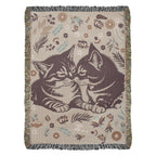 Snuggling Kitties - Woven Blanket