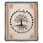 Family Roots, Celtic Tree Woven Blanket
